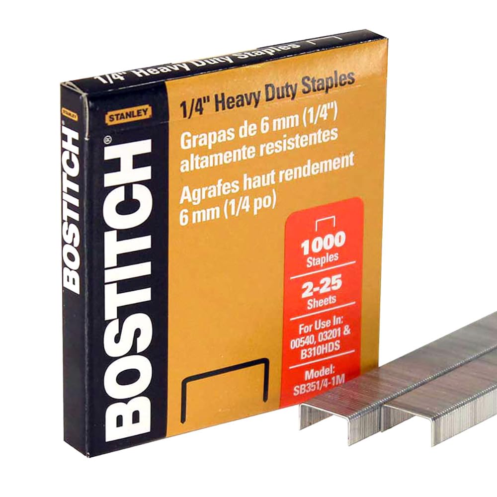 Amazon.com: Bostitch Stanley Premium Heavy Duty Staples 0.25-Inch